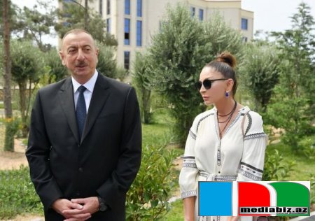 İlham Əliyev və Mehriban Əliyeva Şamaxıda
