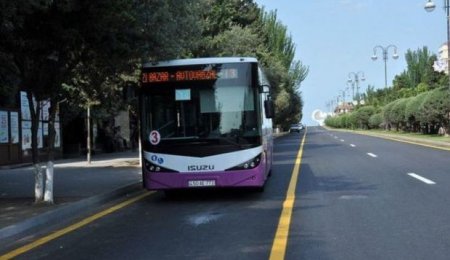 Bakıda yeni avtobus zolaqları çəkilir - RƏSMİ