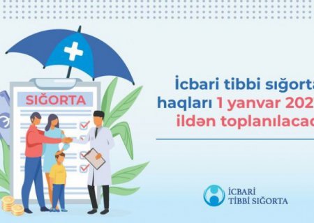 Yanvarın 1-dən icbari tibbi sığorta haqlarının toplanmasına başlanır