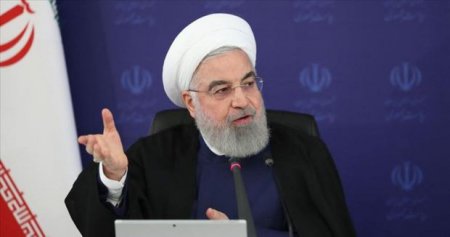 Ruhani: “Terrorçu Tramp administrasiyasının məhdudiyyətləri olmasaydı, vaksinasiya daha erkən başlaya bilərdi”