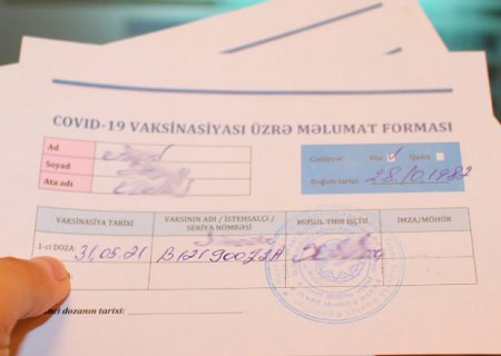 Saxta COVID pasportu satan tibb bacısına cinayət işi açıldı